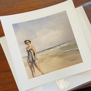 Artfully Walls fine art print "Vintage Shores" 8"x8" (6"x6" image)